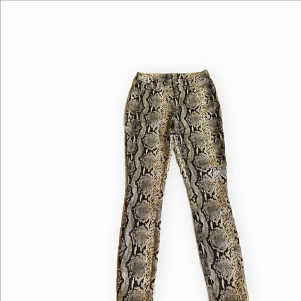 Sunset Spring Snake Skin Print Boot Cut High Rise Pants Small - Picture 2 of 4